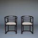 Model 728 'Fledermaus' chairs attributed to Josef Hoffmann for J & J Kohn,