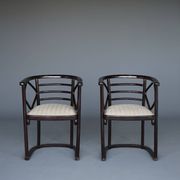 Model 728 'Fledermaus' chairs attributed to Josef Hoffmann for J & J Kohn,
