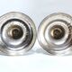 PAIR OF SILVERED BRONZE CANDLESTICKS