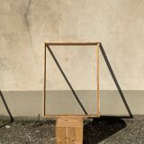 Old frame in gilded wood patina gold leaf