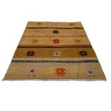 Vintage turkish kilim cushion cover , 116 x 83 cm