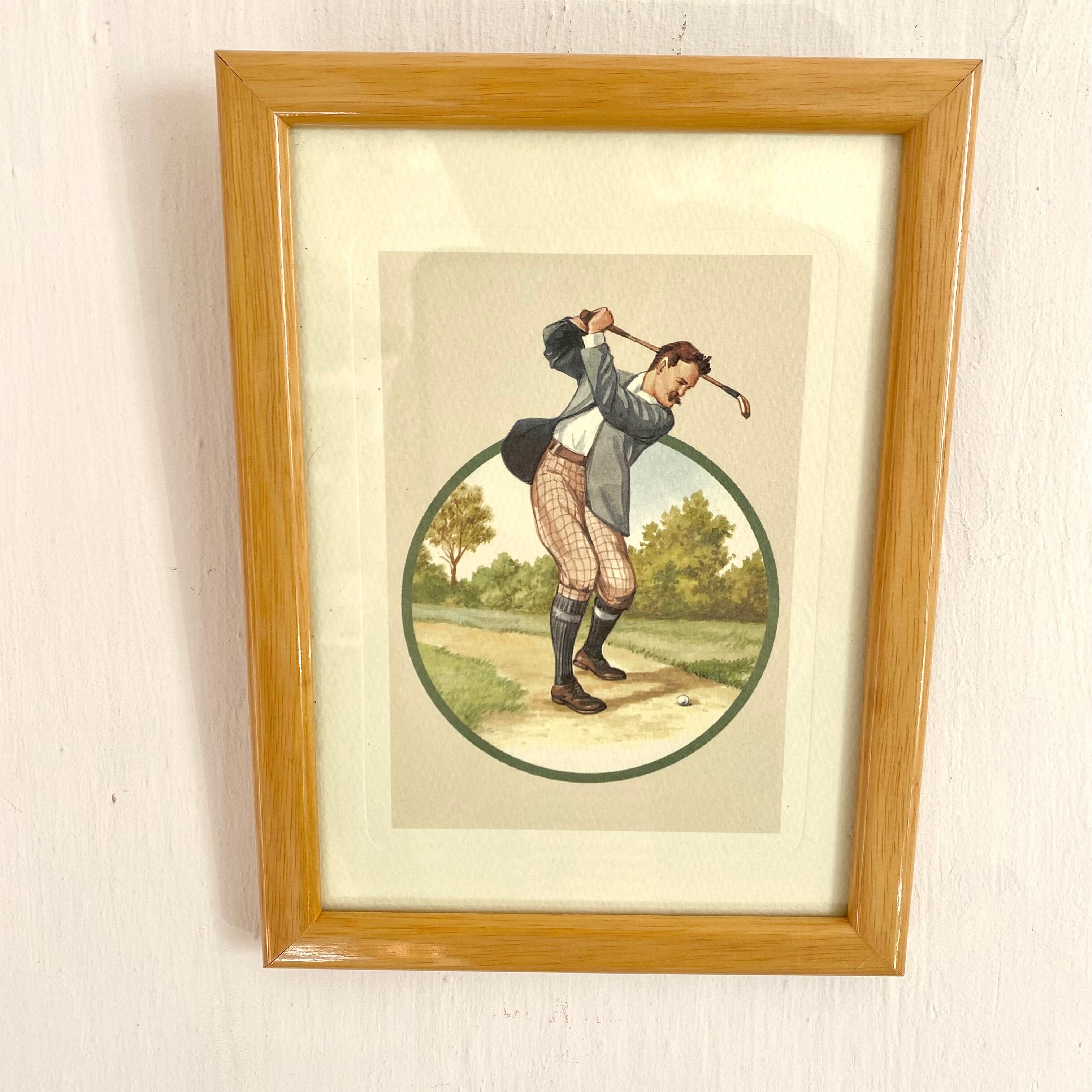 Frames 80s with golfers