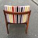 Scandinavian rosewood chair with Nobilis fabric