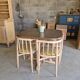 Ensemble vintage attribué à Thonet – table + 4 chaises années 60