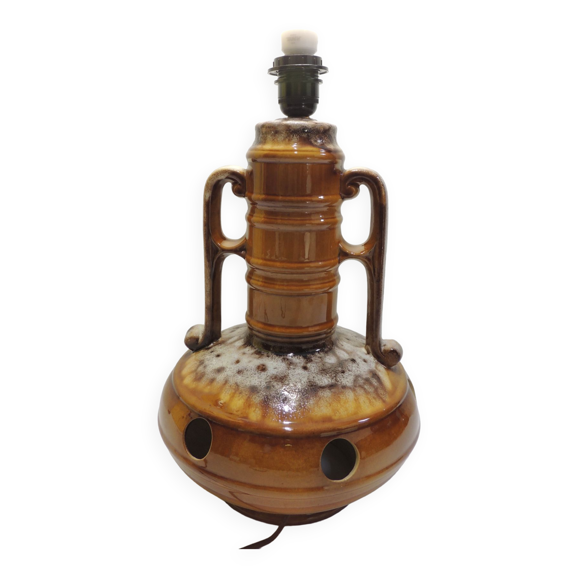 Fat lava mid-century ceramic/vintage floor lamp