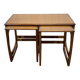 English teak nesting tables from the 70s