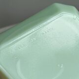 Green opaline ashtray, retro design,