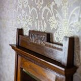 Vintage Floor Mirror in Light Brown Oak Frame, 1950s