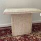 Duo of vintage travertine coffee tables and side tables