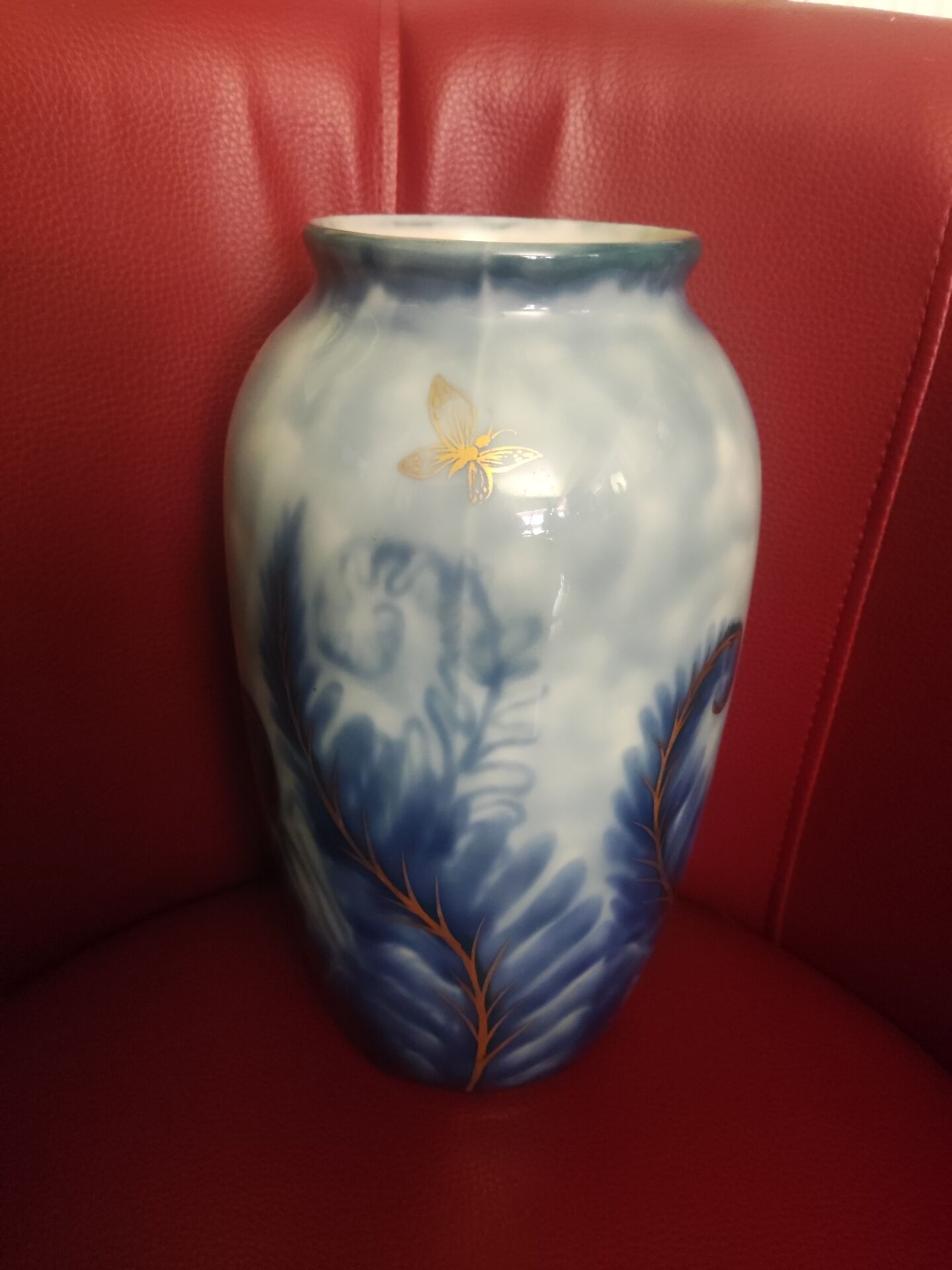 Limoges porcelain vase signed by Camille Tharaud