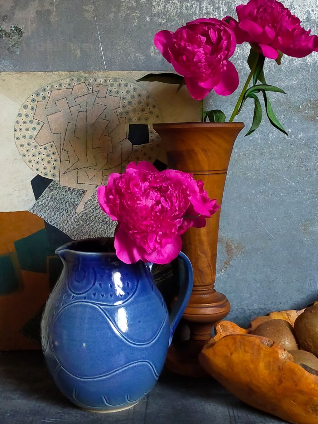 Vintage ceramic zoomorphic potter's pitcher