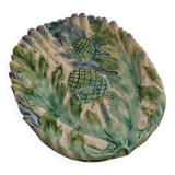 Asparagus and artichoke barbotine dish from France circa 1890