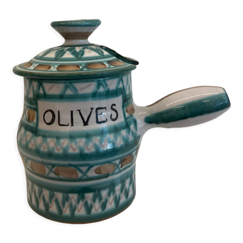 Céramique Robert PIcault pot à pied olives