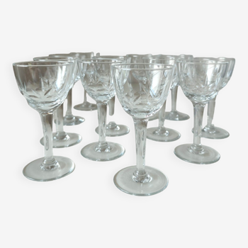Set of 12 liquor glasses