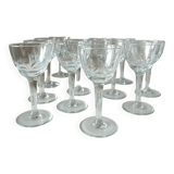 Set of 12 liquor glasses