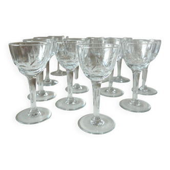 Set of 12 liquor glasses