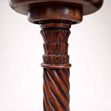 Carved wooden torchère, twisted column – Louis XIII style – XI