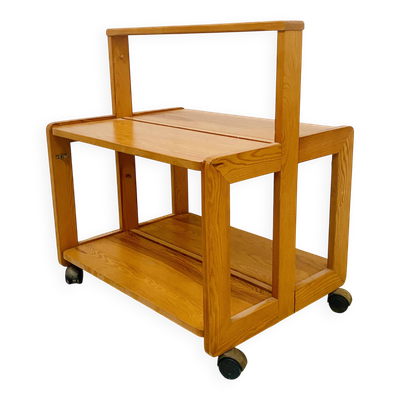 Table basse a système pliable en sapin massif XX siècle