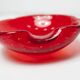 Murano Ashtray "Strawberry" Seguso Murano Italy 1970s