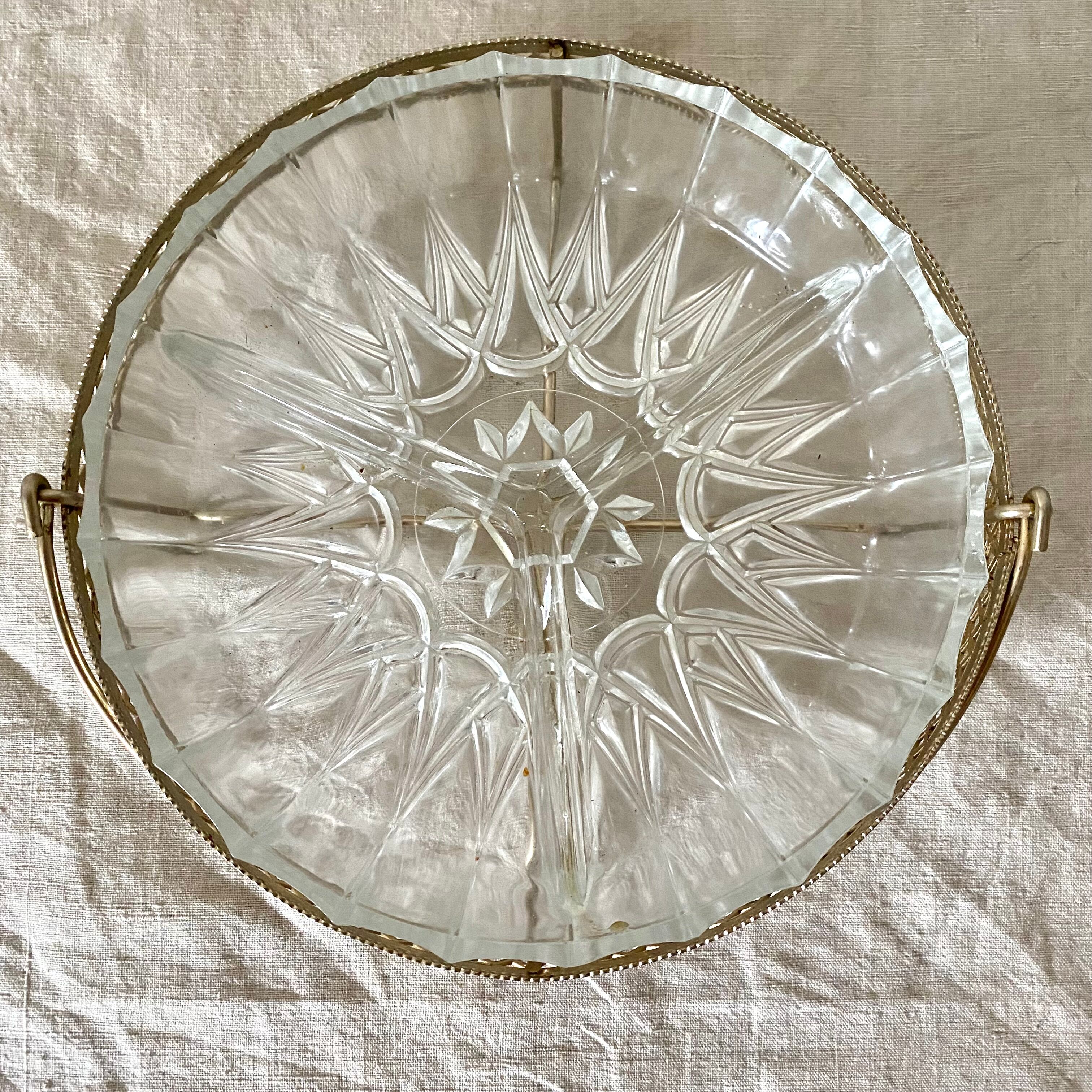 Vintage aperitif serving dish