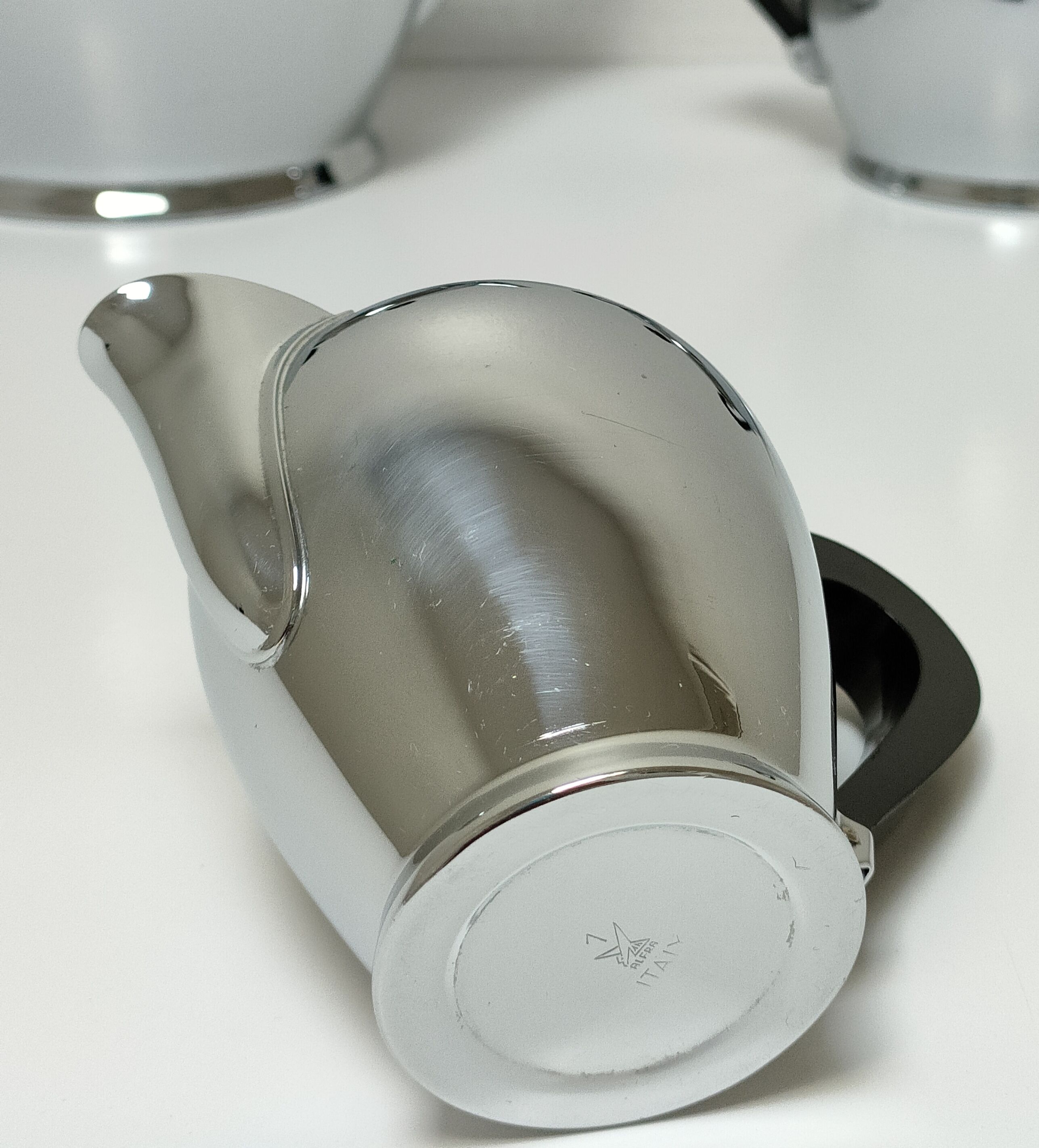 Tea set "Bombé" Carlo Alessi vintage stainless steel