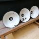 Industrial hanging lamps in enamelled metal, 50