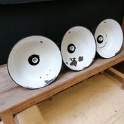 Industrial hanging lamps in enamelled metal, 50