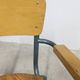 1962 school teacher's chair in honey color and tubular structure