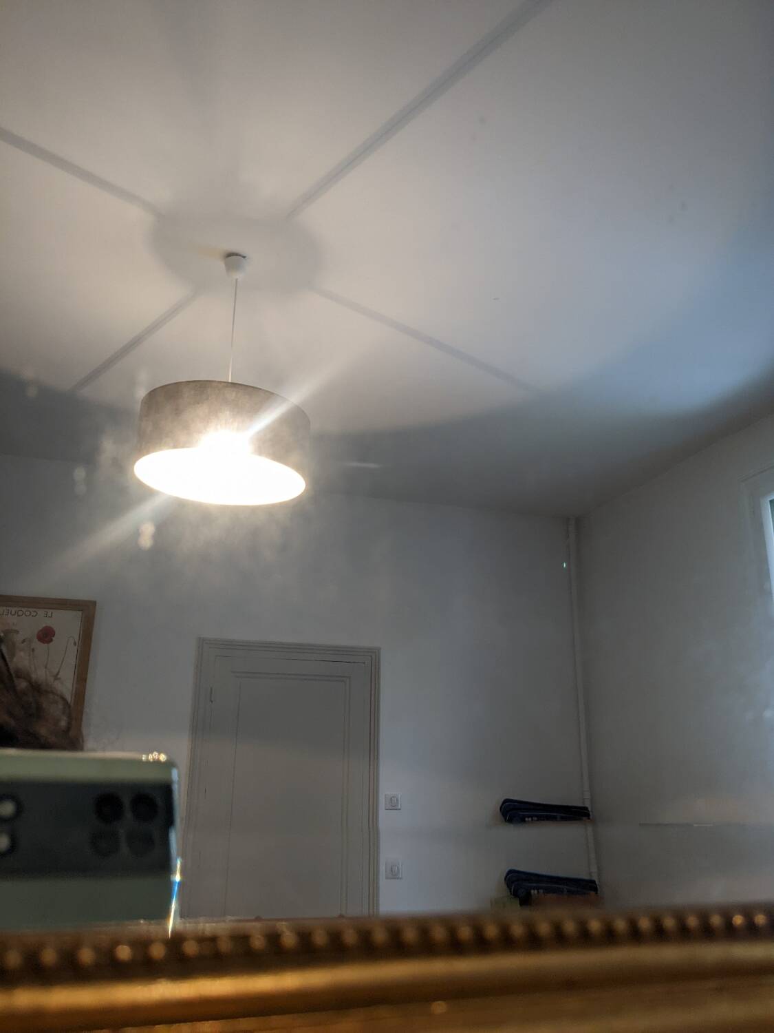 Old policeman's hat mirror