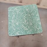 Green Formica stool