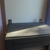 Black pharmacy cabinet