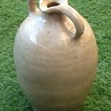 Large model Jarre old two oil coves Glazed ceramic