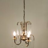 Murano Glass Teardrop Chandelier in the Style of Venini, Italy