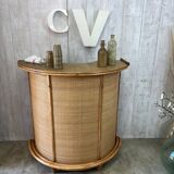 Vintage rattan bar
