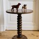 Table d’appoint en bois tourné