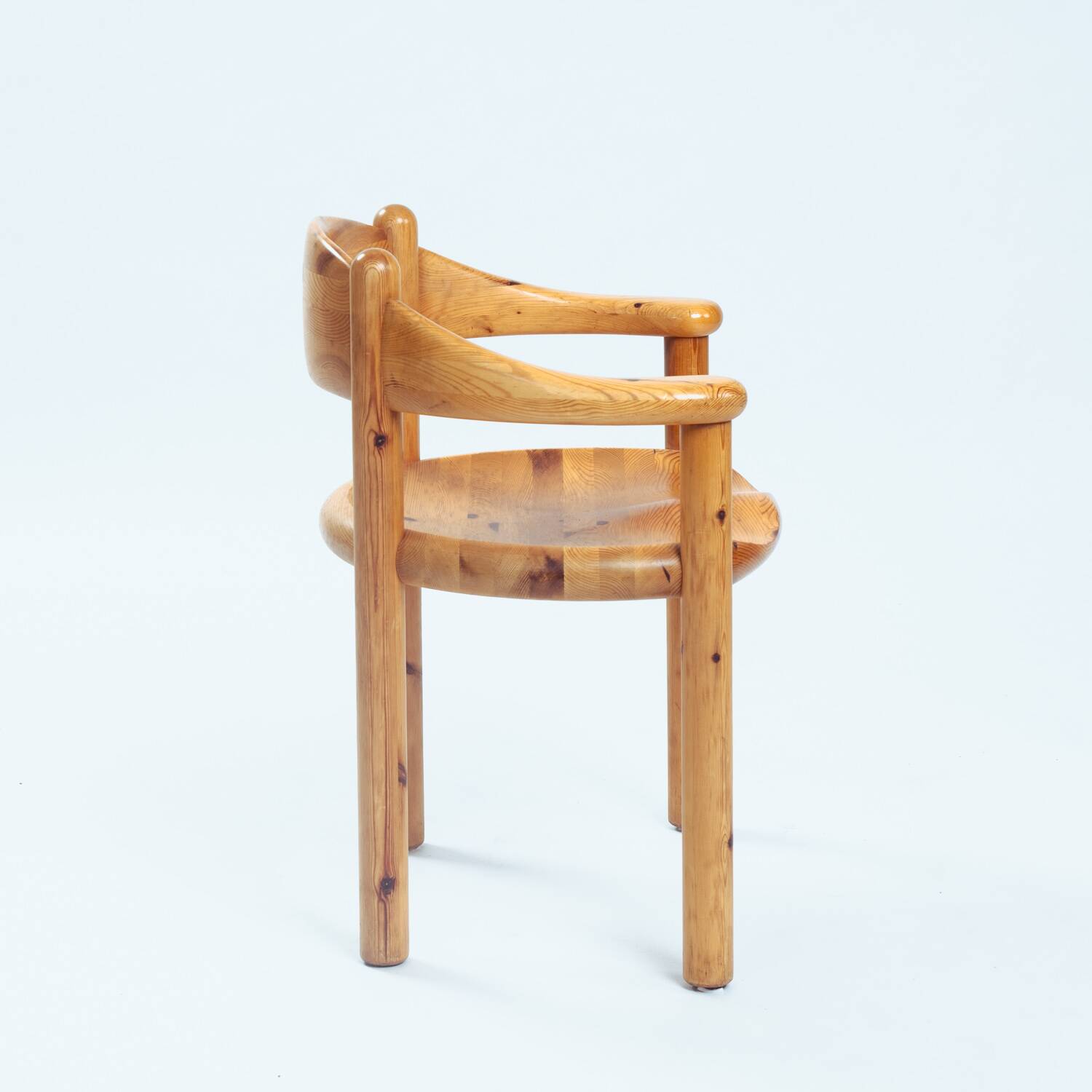 Chaises de salle à manger en pin sculpté Rainer Daumiller pour la scierie Hirtshals, 1970