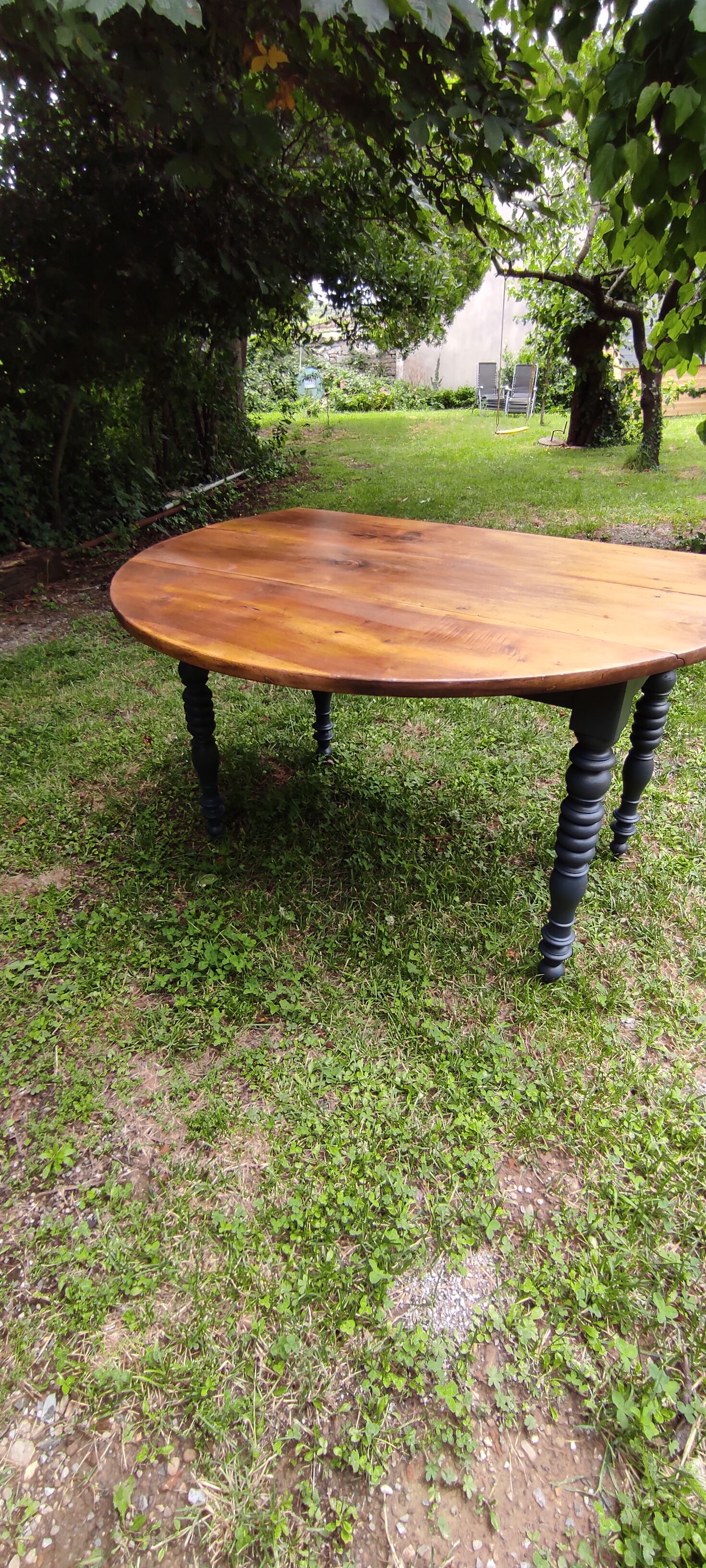 Table with flaps and castors