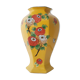Yellow porcelain vase Japanese decoration