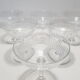6 champagne glasses in Baccarat crystal, Nancy model, circa 1920