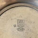 Reims glass flower vase with tin support