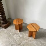 Pair of René Martin stools
