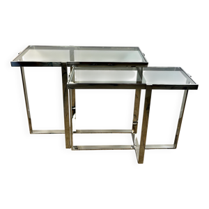 console double en métal