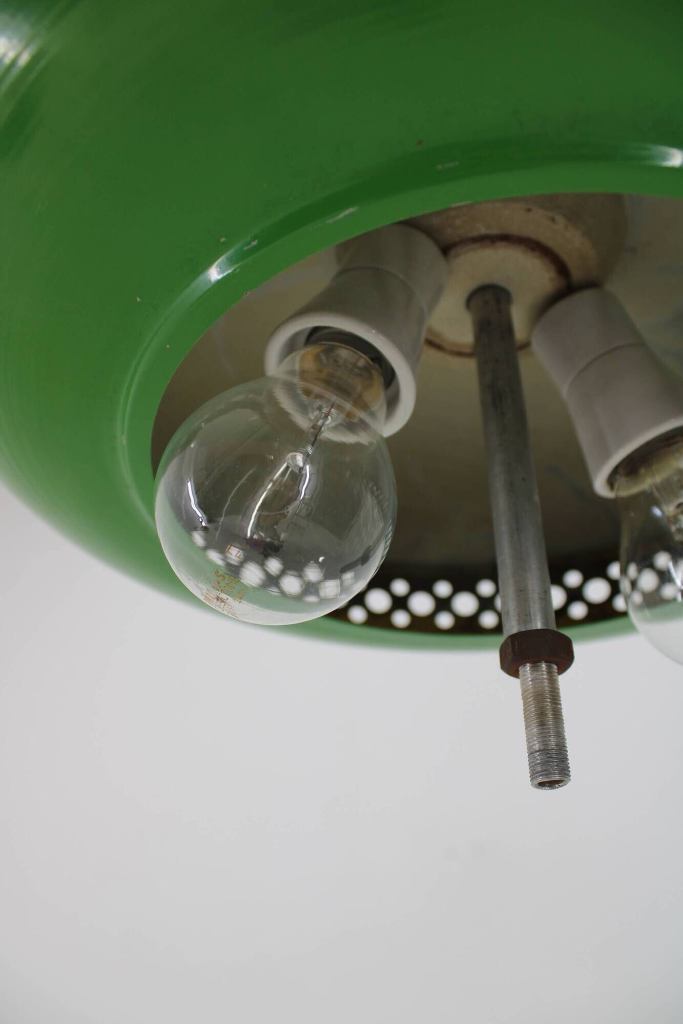 1970s Green Space Age Metal Pendant by LUDIB Bratislava, Czechoslovakia