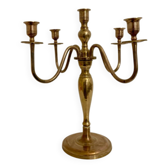 Large brass candlestick