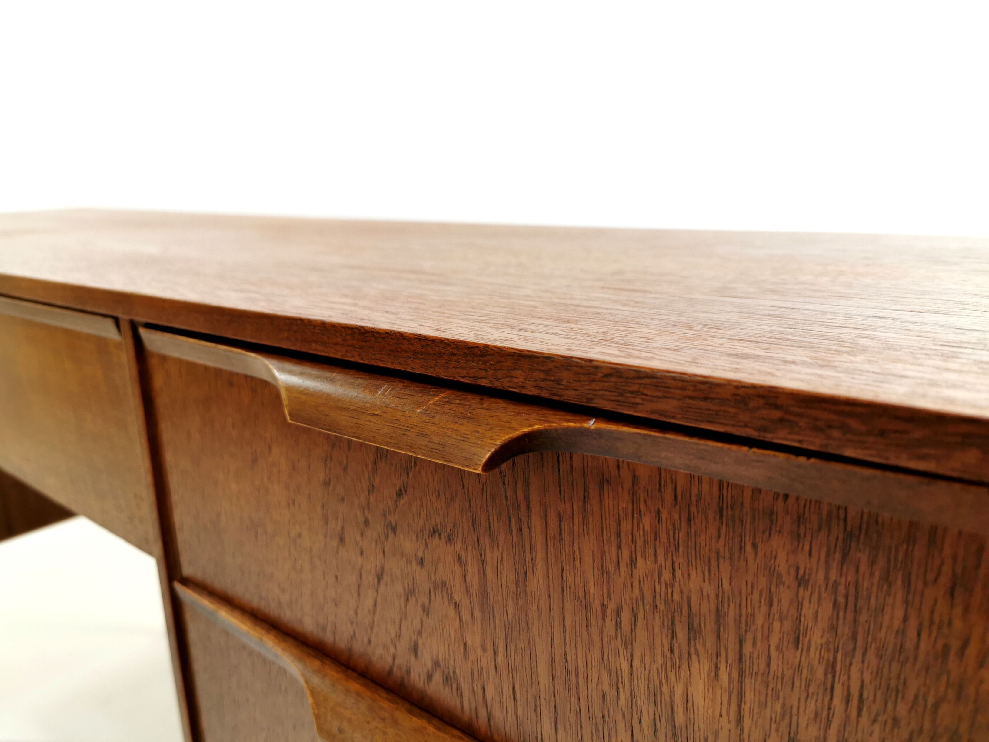 British teak writing desk Frank Guille for Austinsuite