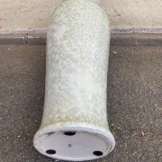 Large floor vase Amphora 137 cm ceramic with pearlescent crystallised glaze.