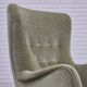 1970s, Danish armchair, velour, beech wood, original excellent condition.