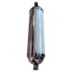 Pair of chrome Bauhaus / functionalist wall lamps with adjustable shades - 1930s