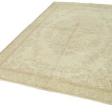 Handmade vintage oriental beige rug 184 cm x 291 cm