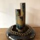 Vase soliflore en céramique émaillée vintage